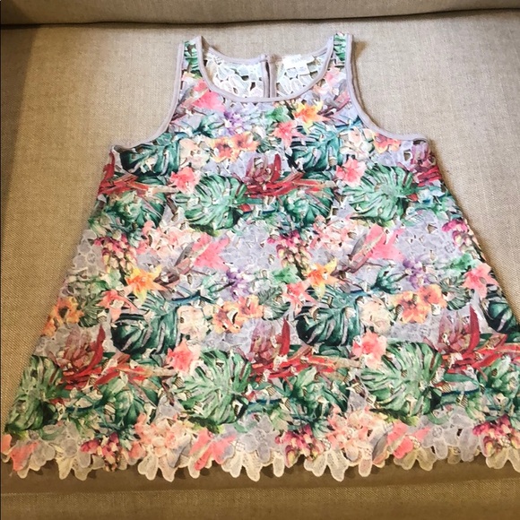 Floral Eyelet Top from Anthropologie - Picture 2 of 3